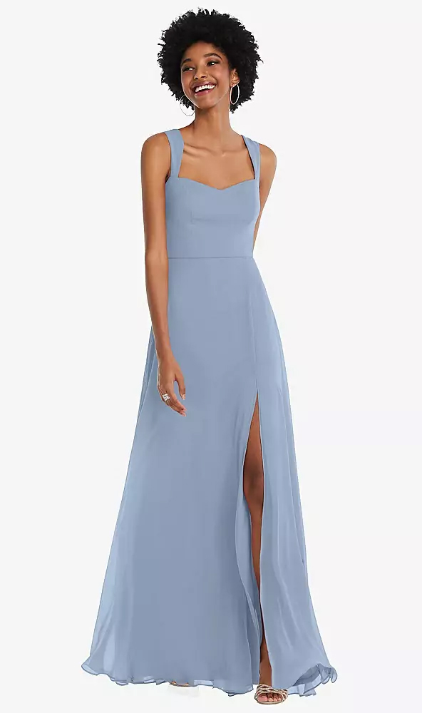 Contoured Wide Strap Sweetheart Maxi